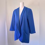 Pepper & Zoe Royal Blue 3/4 Sleeve Open Front Lightweight Cardigan Size L Photo 1