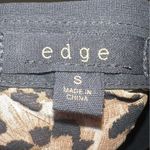 Edge sheer black blouse with cheetah print Photo 5