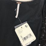 Free People Black Wrap Sequin Romper Mini Dress Long Sleeves Low Cut Small New Photo 6