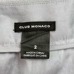 Club Monaco  Silk Pleated Polka Dot Midi Skirt in‎ Gray and White, Size 2 Photo 2