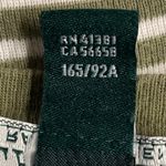 Lauren Ralph Lauren Green Cream Stripe Long Sleeve Tee Size M Faux Suede Patches Size M Photo 12