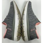 Skechers Slip-Ins Shoes Womens Size 7.5W Summits Hands Free Grey Pink Walking Photo 6