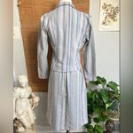 Mallard Point Vintage 1970’s Pastel Striped Blazer & Skirt Suit Set Small Photo 1