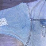 Iris Oversized Distressed Denim Jacket Photo 4