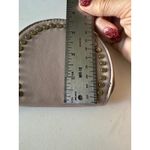 Madison West  Studded Coin Purse Keychain Wallet Tan Snap Closure EUC Photo 4