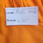 Olivaceous  Orange Sundress with Ruched Bust NWT Size Large Orange Slip Dress Photo 9