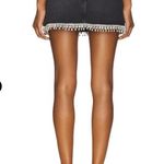 Good American   A-Line Denim Skirt With Crystal Trim Size 4/27 Photo 1