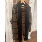 Ellen Tracy Vintage Hand Knit  Long Cardigan Sweater Coat Photo 9