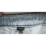 American Eagle Light Wash Distressed High Rise Mom Jeans Ripped Denim Size 2 Photo 2