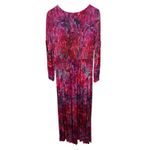 Soft Surroundings  Beunissima‎ Smoked Maxi Dress Long Sleeve Floral Pink Purple Photo 5