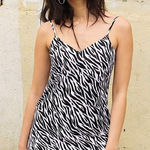 Garage •  zebra print mini dress black white xsmall Photo 0