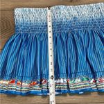 Lucky In Love 14” Paradise Smocked High Waist‎ Blue Print Tennis Skirt Size M Size M Photo 8