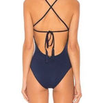 PilyQ New.  navy scoop one piece. Small Normally $148 Photo 0