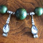 Handcrafted forest surrender mixed crystal bead faceted stone pendant necklace Green Photo 3