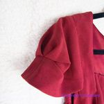 Adrianna Papell New! dark red / maroon short sleeve jumpsuit, size 14 Photo 5