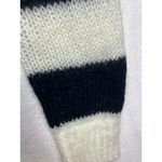 Brandy Melville Black White Striped Mohair Blend Boat Neck Sweater One Size New Photo 5