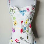 Parker  White Floral Silk Camisole Photo 0