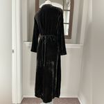 J.Jill Velvet Maxi Dress with Skirt Panel V-Neck Chocolate Brown Size S Photo 5