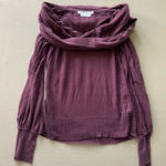 To The Max Y2K Silk Off the Shoulder Cowl Neck Sweater Photo 0