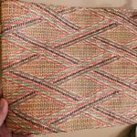 Straw Crossbody Envelope Weaved Bag with Removable Strap NWOT Pink Photo 1