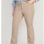 Old Navy [] Mocha Taffy Tan High Rise Pixie Flare Pants Stretch Work Career Sz 16 Photo 0