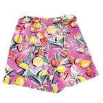 Anthropologie  Scotch & Soda Linen Blend High Waist Fruit Shorts Pink Size XS NWT Photo 4