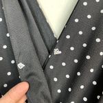 Apt. 9  Jumpsuit Womens Large Black White Polka Dot Cropped Wide Leg Sleeveless‎ Photo 6