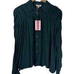Andree by Unit  Shirt Women NWT S Green Long Sleeve Hunger G Style #11166 Career Photo 0
