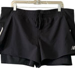 New Balance ‎ Running Shorts Black Size XL Athletic Athleisure Preppy Activewear Photo 0