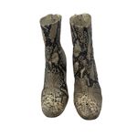 Free People  Cecile Snake Leather Block Heel Boho Western Womens 37 US 6.5-7 Photo 2