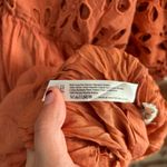 Free People Bella Note Eyelet Mini Dress in Terracotta, S Photo 7