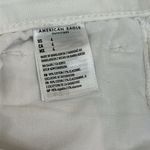 American Eagle ‎ Mom High Rise White Stretch Jean Shorts Size 4 Photo 11
