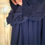 Ann Taylor Midnight Blue Silk Strapless Mini Dress Photo 3