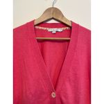Boden Cardigan Sweater Women Size 16 Pink Cotton Blend Button V Photo 3