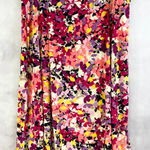 Jaclyn Smith Womens Floral Skirt L Bold Floral Stretchy Y2K Retro Garden Cottage Photo 0