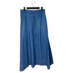 Lauren Ralph Lauren Vintage Denim Maxi Skirt Pockets A Line Size 4 Blue Photo 1