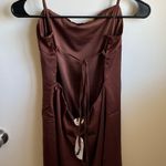 PacSun Brown Satin Dress Photo 1
