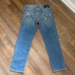 MOTHER THE TRICKSTER ANKLE CRYING ON HOLY GROUND HIGH RISE BUTTON FLY STRAIGHT Blue Size 24 Photo 11