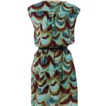 Loft  Green and Brown Sleeveless Sundress Photo 4