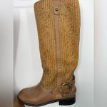 Light‎ brown riding women's boots with buckle size 6 Photo 1