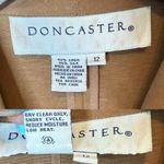 Doncaster  Vintage Linen Silk Blend 3/4 Sleeve Jacket Tan size 12 Photo 5