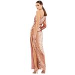 Mac Duggal NWT  #10788 Copper 
Sequin One Sleeve Column Evening
Dress Sz 4 $498 Photo 1