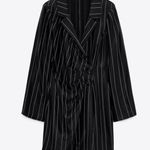 ZARA Black White Striped Blazer Mini Dress Photo 7