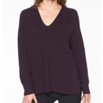 Athleta Sweater Womens XS Switchback Pullover Auberge Heather V-Neck Knit Purple Photo 1