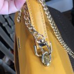 Ted Lapidus Caramel Leather Top Handle & Monogram Logo Vinyl Crossbody Satchel Photo 2