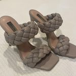 Steve Madden Taupe Braided Heels Photo 2