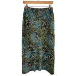 Notations  Petite Stretch Midi Skirt PM Multicolor Floral Paisley Pattern Rayon P Photo 1