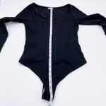 Free People NEW Intimately Black Thong Corset Bodysuit Long Sleeve Scoop Neck XS Photo 12
