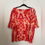 Chico's  Ikat Flutter-Sleeve Top Photo 3