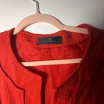 Carolina Herrera  Red Textured Midi Dress Photo 9